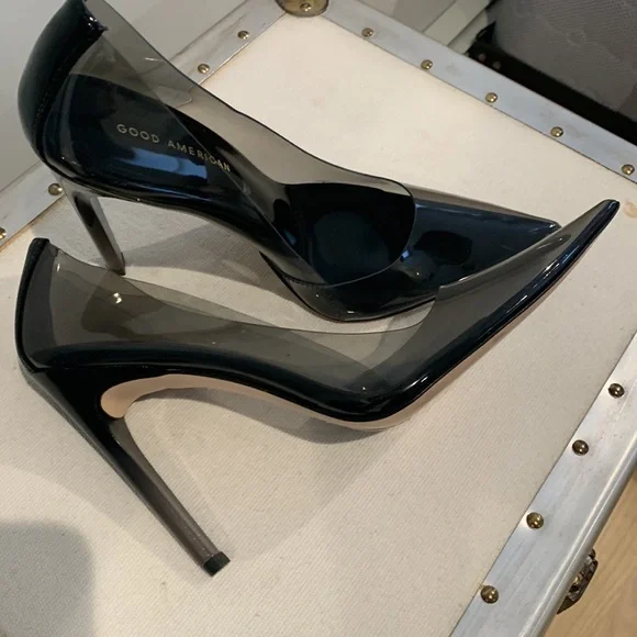 Good American Women’s Cinder F*cking-Rella Pump Glass Size 10 - Picture 4 of 7